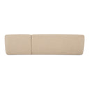 Faye Right Sectional Beige Boucle