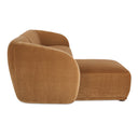 Faye Left Sectional Tan Faux Mohair