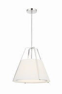 Fulton 20'' Polished Nickel Pendant