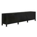 Weston Sideboard | Hand Rubbed Black with Light Brown Trim
