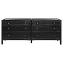 Hampton 6 Drawer Dresser | Hand Rubbed Black