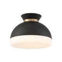 Brian Patrick Flynn Gidget 15'' Matte Black + Vibrant Gold Flush Mount