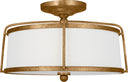 Stonington Medium Semi-Flush Mount Antique Gild