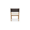 Carol Dining Chair Deep Brown Leather Set of Two