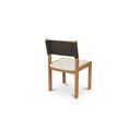 Carol Dining Chair Deep Brown Leather Set of Two