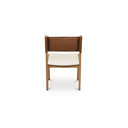 Carol Dining Chair Tan Leather Set of Two
