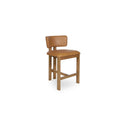Morel Counter Stool Brown Leather
