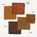 Lina Linen Pillow | Mocha | 24" x 24"
