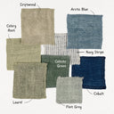 Lina Linen Pillow | Arctic Blue | 24" x 24"