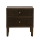 Highland 2-Drawer Nightstand | Dutch Brown Oak