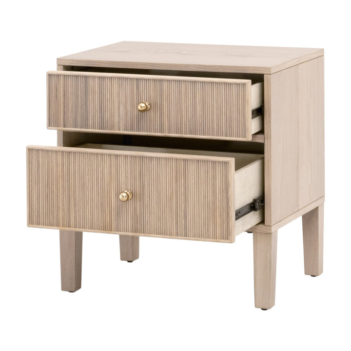 Highland 2-Drawer Nightstand | Natural Oak