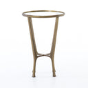 Creighton End Table - Aged Brass