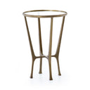 Creighton End Table - Aged Brass
