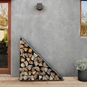 Nero Firewood Storage - Coated Gunmetal