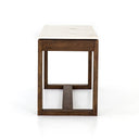 Everton Kitchen Island - Polished White Marble