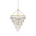 Adeline Large Round Chandelier - Gold Leaf