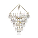 Adeline Large Round Chandelier - Gold Leaf