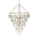 Adeline Large Round Chandelier - Gold Leaf