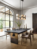 Ava Linear Chandelier - Antiqued Iron