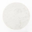 Naomi Marble End Table - Polished White Marble