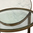 Calder Nesting Coffee Table - Polished White Marble