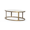 Calder Nesting Coffee Table - Polished White Marble