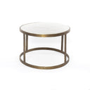 Calder Nesting Coffee Table - Polished White Marble