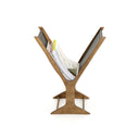 Feldman Magazine Rack - Rustic Brass