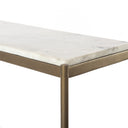 Felix Small Console Table - Polished White Marble