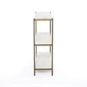 Felix Small Console Table - Polished White Marble