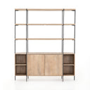 Elena Sideboard and Hutch - Satin Black