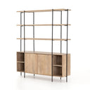 Elena Sideboard and Hutch - Satin Black