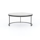 Evelyn Round Nesting Coffee Table - Gunmetal