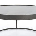Evelyn Round Nesting Coffee Table - Gunmetal