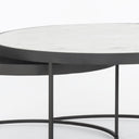 Evelyn Round Nesting Coffee Table - Gunmetal