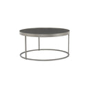 Evelyn Round Nesting Coffee Table - Gunmetal