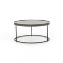 Evelyn Round Nesting Coffee Table - Gunmetal