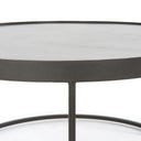 Evelyn Round Nesting Coffee Table - Gunmetal