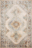 Loloi II | Isadora Collection | Oatmeal / Silver | ISA-01
