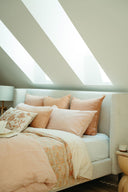 Lina Linen Duvet Set | Peony | King