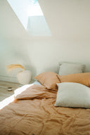 Lina Linen Duvet Set | Terracotta | Queen