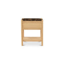 Elio Nightstand Dark Emperador Marble