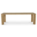 Segment Dining Table Wood Large Heritage Brown
