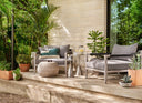 Phoenix Outdoor Accent Stool - Vintage White