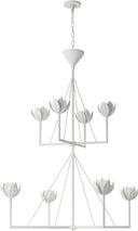 Alberto Large Two Tier Chandelier | Plaster White