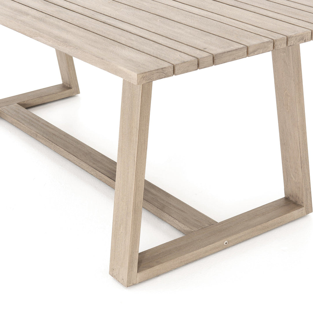 Moulin Outdoor Dining Table | Washed Brown