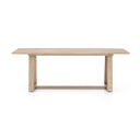 Atherton Outdoor Dining Table - Washed Brown-FSC