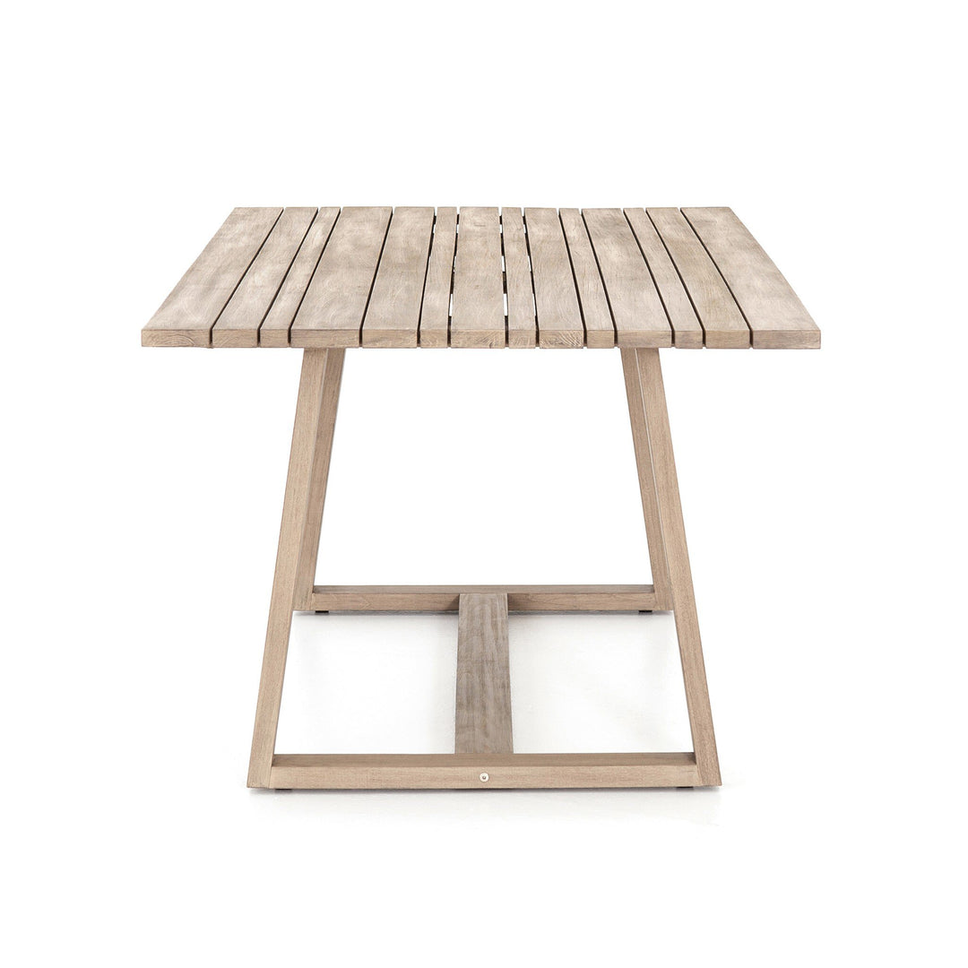Moulin Outdoor Dining Table | Washed Brown