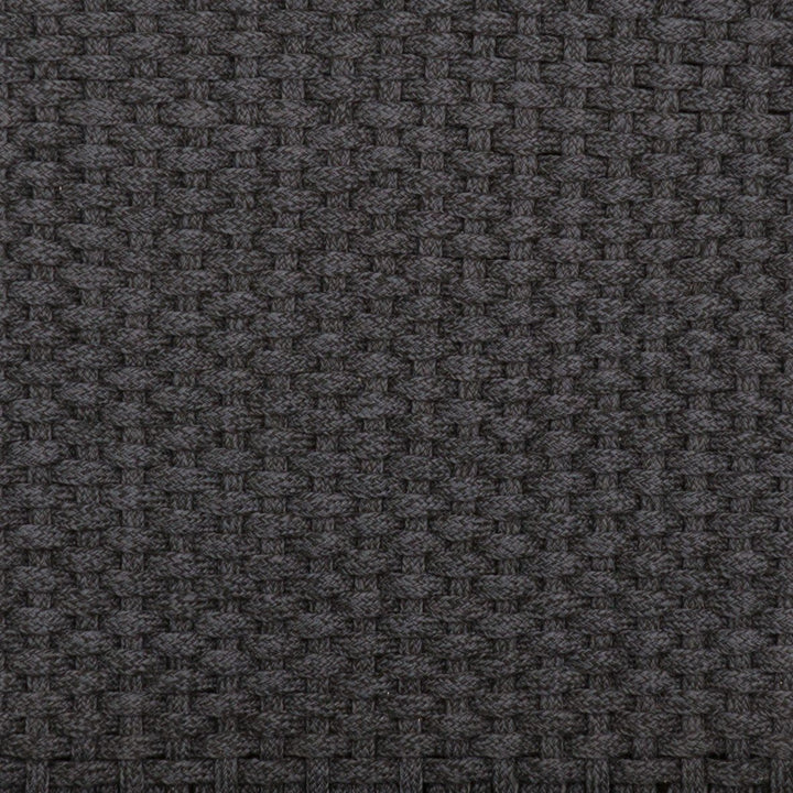 Delano Outdoor Bar Stool - Thick Dark Grey Rope | Weathered Grey