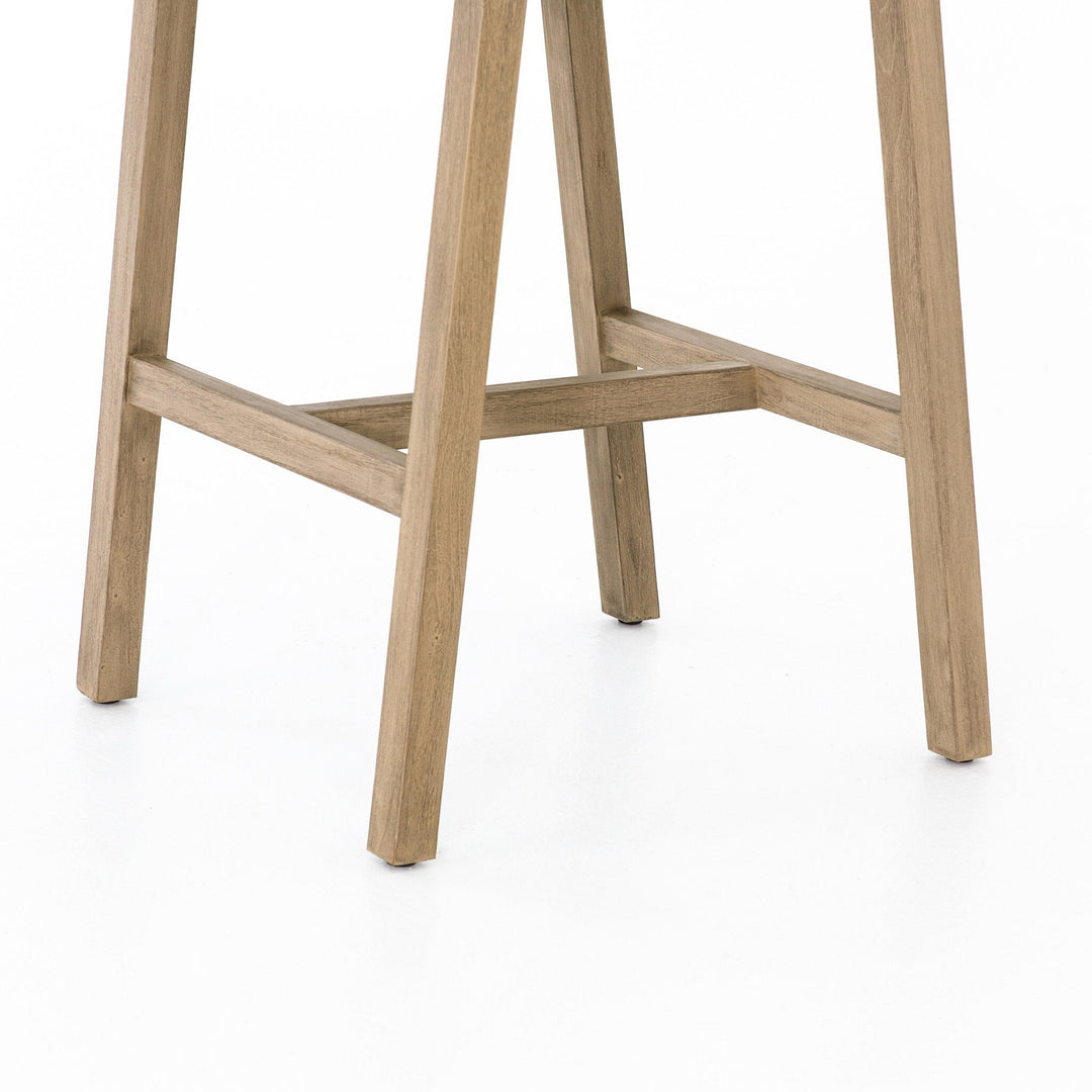 Delano Outdoor Bar Stool - Thick Grey Rope | Washed Brown